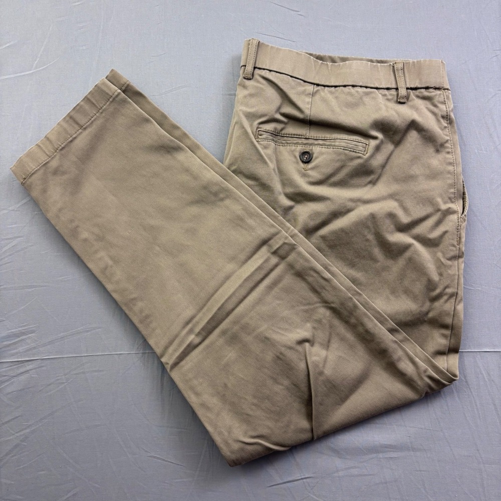 Johnny Bigg Mens Khaki Tan Chino Pants Stretch‎ Cotton Modal Size 44  Casual